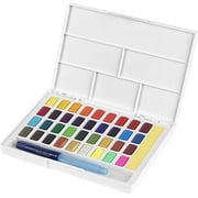 Faber Castell Creative Studio Half Pan Watercolor Sets - Assorted Colors, Set of 36