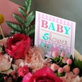 thumbnail image 3 of 3drose, Baby Shower - Cute Twin Elephants Pink and Blue, 1 Greeting Card with Envelope, 3 of 6