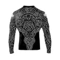 thumbnail image 2 of Raven Fightwear Men's Nordic 2.0 Rash Guard IBJJF Approved Black, 2 of 3
