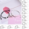 thumbnail image 2 of Usbinx Life Bracelet Set of Two Magnetic Attraction Couple Special Pendant Adjustable Rope for Anniversary Birthday Holiday Gift Family Friends, 2 of 2