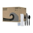 thumbnail image 6 of (2 pack) Boardwalk® 6-Piece Cutlery Kits, Polystyrene, Black, Pack Of 250 Kits, 6 of 7