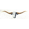 thumbnail image 2 of Pelkey, Marvin 24x11 White Modern Wood Framed Museum Art Print Titled - Longhorn, 2 of 4