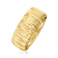 thumbnail image 2 of Ross-Simons Italian 10kt Yellow Gold Diamond-Cut Ring, Women's, Adult, 2 of 8