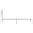 thumbnail image 6 of vidaXL Metal Bed Frame without Mattress with Headboard White 39.4"x78.7", 6 of 9