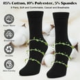 thumbnail image 6 of Loritta Women Crew Socks, Soft Cotton Dress Socks Pack Athletic Socks for Women Black, Size 9-11, 8 Pairs, 6 of 7