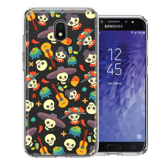 MUNDAZE For Samsung Galaxy J3 Express/Prime 3/Amp Prime 3 Day of the Dead Design Double Layer Phone Case Cover