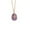 Purple, variant on VerPetridure Stainless Steel Natural Stone Cross Necklace Female Clavicle Chain women's natural stone cross necklace
