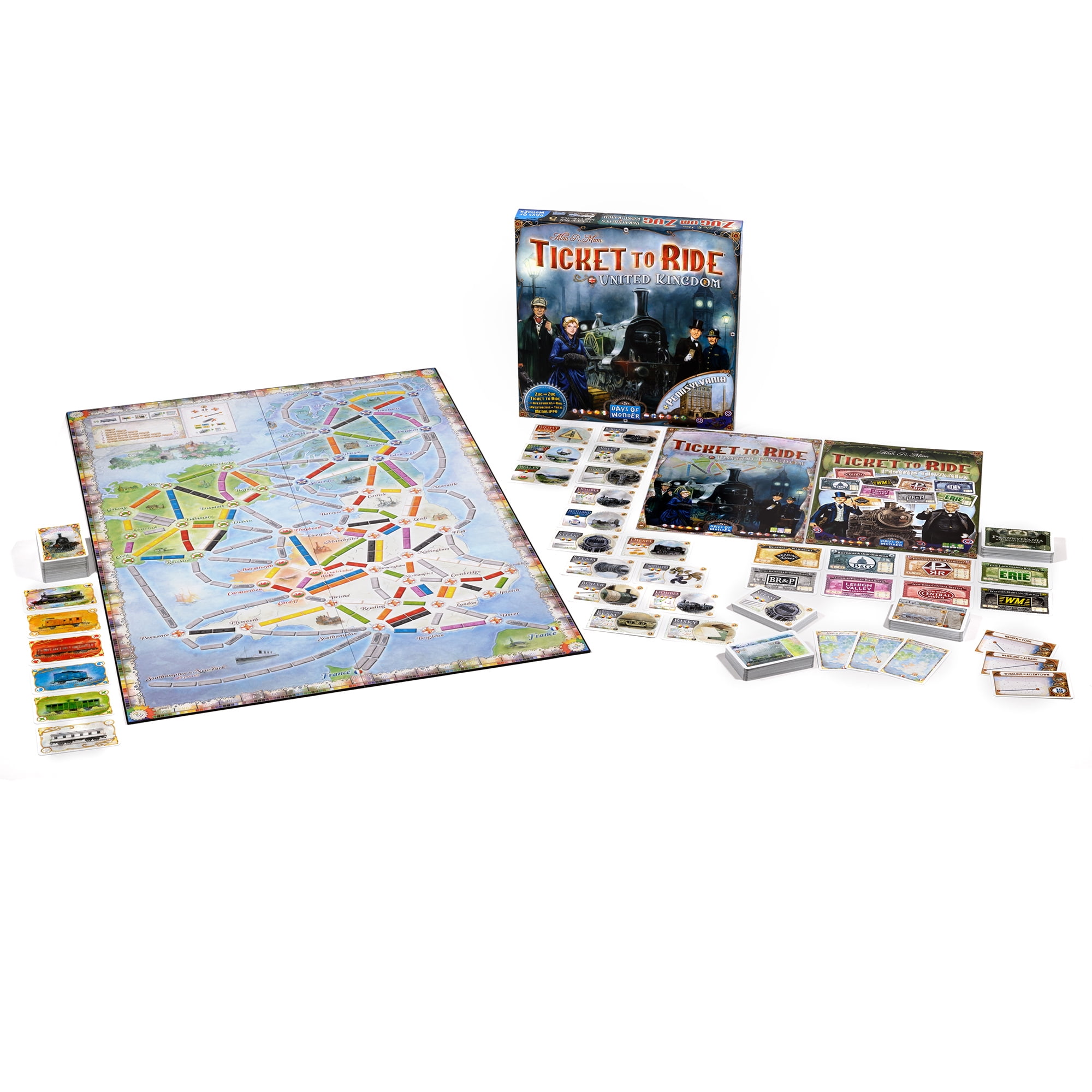 Ticket to Ride United Kingdom Expansion Game, for Ages 8+, from Asmodee
