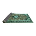 thumbnail image 2 of Ahgly Company Indoor Rectangle Medallion Turquoise Blue Traditional Area Rugs, 8' x 12', 2 of 4
