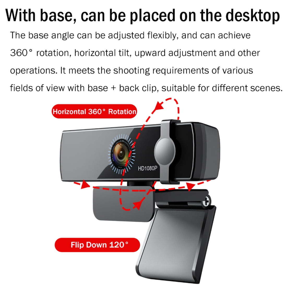 Facial Recognition Webcam for Windows 11/10, 1080P USB Computer Web Camera with Microphone, 120° Wide Angle View Webcam with Privacy Cover for PC/Laptop/Desktop Computer/Streaming