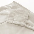 thumbnail image 3 of Nvzi Cenefas de cortina de terciopelo suave de lujo para sala de estar, baño, cafetería, lavandería, sótano, bolsillo para barra, borlas, cortinas cortas festoneadas para ventana (crema, 52" x 18"), 3 of 3