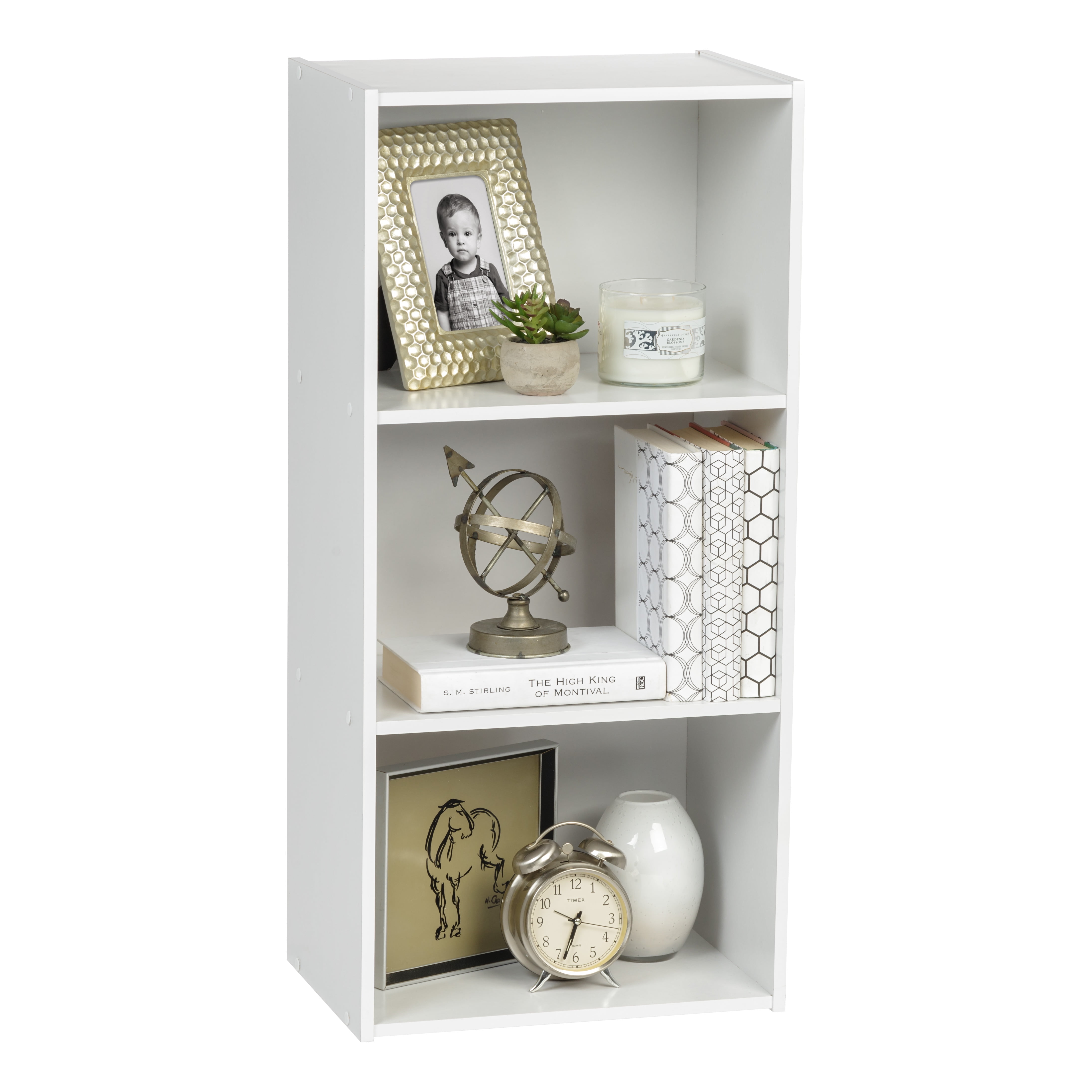 Iris Usa 3 Tier Bookcase Or Storage, White 3 Shelf Bookcase