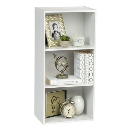 IRIS USA, 3-Tier Bookcase Storage Shelf, White