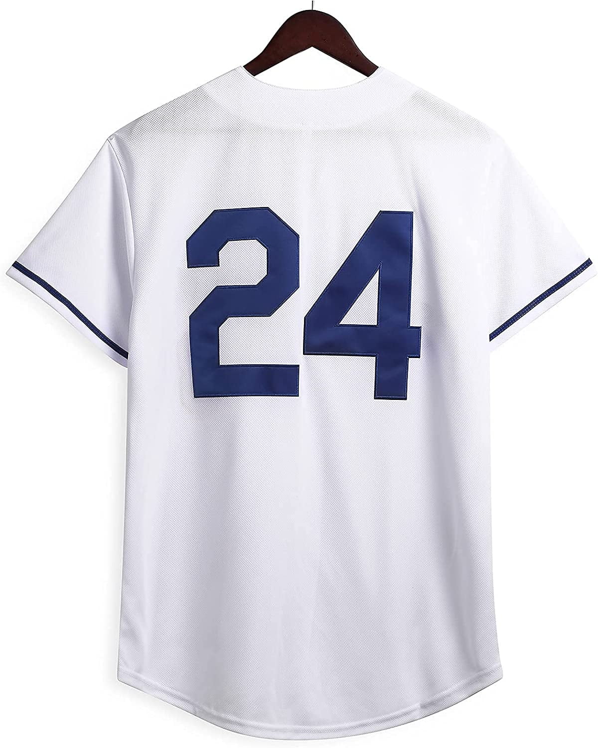 Men's Mamba #824 Baseball Jersey, Active Slightly Stretch Button Up Short Sleeve Uniform Baseball Shirt for Training Competition,Temu