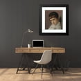 thumbnail image 4 of Isidor Kaufmann 20x21 Black Modern Framed Museum Art Print Titled - Portrait of a Young Boy with Peyot, 4 of 5