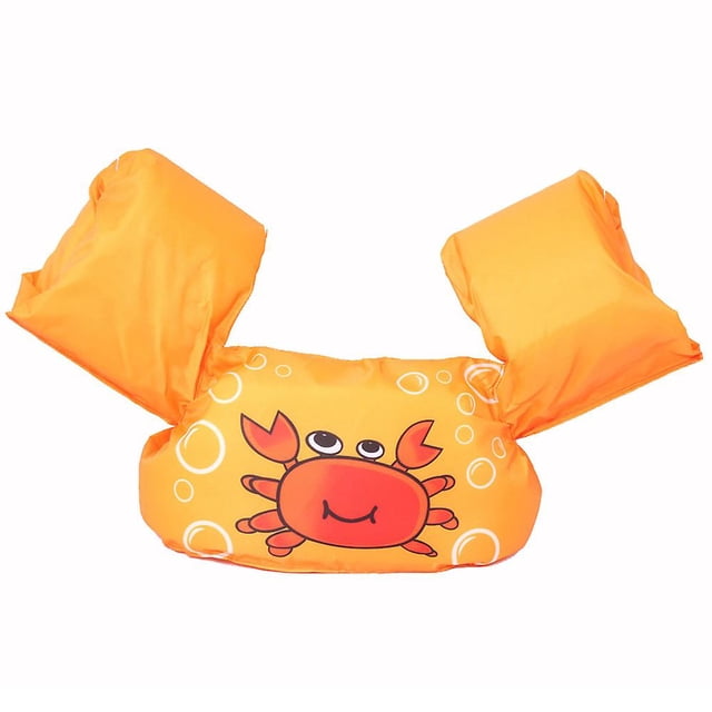coffee Chaleco de flotabilidad con manga flotante para bebés y niños, chaleco con manga de agua, anillo de natación, chaleco salvavidas de natación asistida, anillo de brazo flota