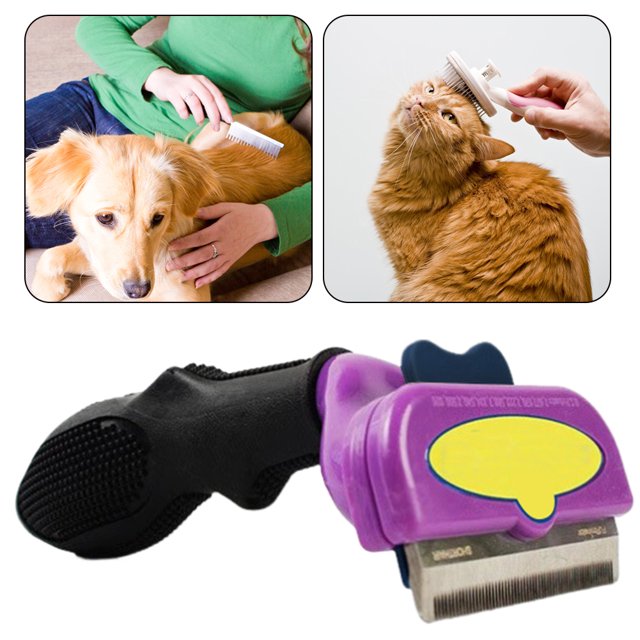 Peine para Caballos para Y Gatos Elimina Nudos Elimina El Pelo Flotante Peine Depilatorio para Americano Tres Generaciones Autolimpiante Superventas Transfronterizo (pelo Corto para Gatos Grandes)