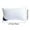 🔥 White_Hot#3467, variant on Velvet Hotel-Grade Down Bed Pillow | Soft Supportive Pillow Core | Skin-Friendly Cotton Cover | 750 Fill Power | 1 Piece | White Blue Gray | 42x70cm | Back Stomach Side Sleeping