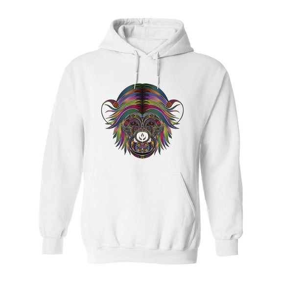 Colored Monkey Hoodie Men -Image by Shutterstock, Male Medium