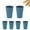 Blue, variant on Lightweight Water Tumbler,Reusable Wheat Straw Cups for Home,QZS Portable Wheat Straw Water Glasses for Water,Coffee,Juice,Tea,6Pcs,13.5OZ