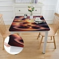 thumbnail image 2 of Acheng Sunset Beach Square Fitted Table Cloths 100% Polyester Fiber 40*40, 2 of 8