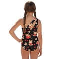 thumbnail image 3 of FUIALDOLG Red Love Heart Orange Cat Swimsuit with Beach Cover Up Cute Kitten One Piece Swimsuits Beachwear for Surfing,Pool Party,Adjustable Spaghetti Strap Swimming Wear for Surfing,Water Sport, 3 of 7