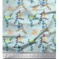thumbnail image 1 of Soimoi polyester Crepe Fabric Leaves & Floral Artistic Print Sewing Fabric Yard 52 Inch Wide, 1 of 3