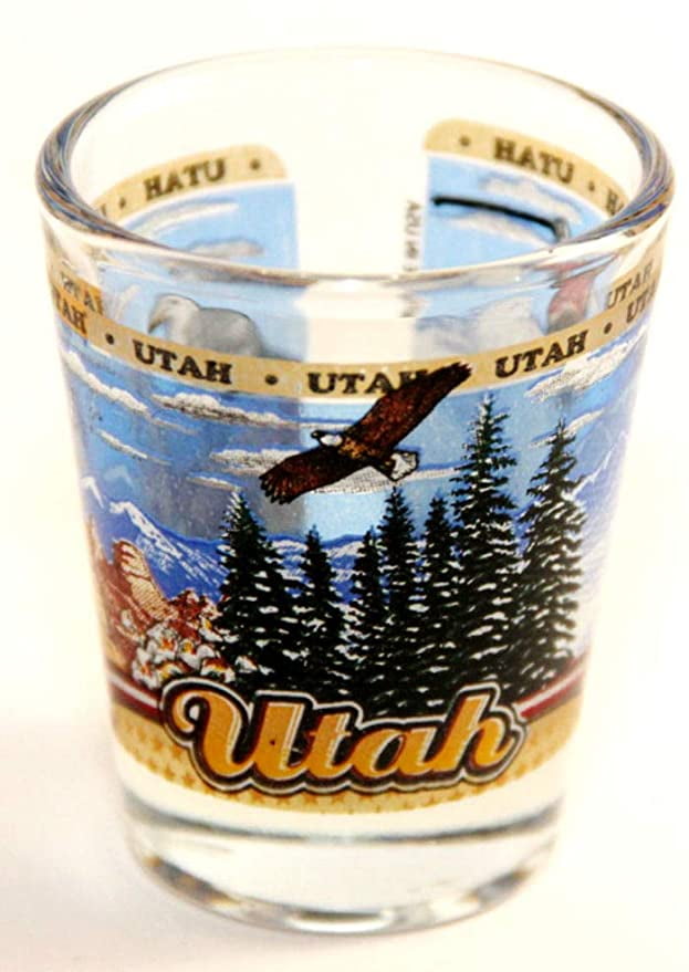 Utah State Wraparound Shot Glass