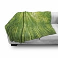 thumbnail image 3 of Bamboo Print Soft Flannel Fleece Throw Blanket, Image of Bamboo Trees with Sun Rays in Rainforest Exotic Wildlife Plants Nature, Cozy Plush for Indoor and Outdoor Use, 50" x 70", Green, by Ambesonne, 3 of 6