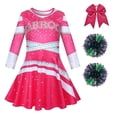 thumbnail image 1 of Zombies 3 Zombie disfraz de escuela secundaria, vestido de porristas para niños, faldas superiores para niñas pequeñas, monos de carnaval y Halloween, 1 of 5