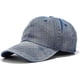 thumbnail image 1 of Gorra de béisbol lavada, de algodón vaquero desgastado, gorra de papá, gorra de estilo camionero unisex ajustable, 1 of 7