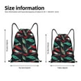 thumbnail image 3 of Hirioo Fishing Lure Print Drawstring Backpack Bag Sport Versatile Sports Backpack for Gym, Travel, Swimming, Beach, 3 of 9