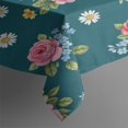 thumbnail image 3 of Pioneer Flower Floral Print Pattern Rectangle Tablecloth 60"x84", Waterproof Polyester Table Cloth, Wipeable Spillproof for Dining Camping Indoor Outdoor, 3 of 5