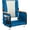 Blue, variant on Extra Wide Stadium Seats with Back Support, Bleacher Chairs with High Back and Cushion, Padded Portable Fording Bleacher Seat with Armrests, Cup Holder and Storage Pockets (Black)