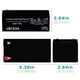 thumbnail image 2 of Batería UPG UB1234 12 V 3,4 Ah SLA 86482, 2 of 6