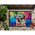 thumbnail image 3 of Carolines Treasures DAC2537MAT 0.15 x 18 x 27 in. Pomeranian Hippie Dawg Doormat, 3 of 5