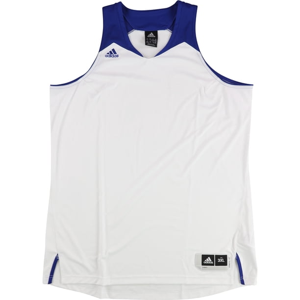 Adidas Mens Team Speed Basketball Jersey whiteroyal 3XLT