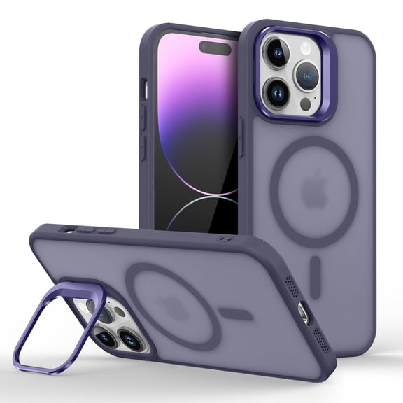 Kryonix For iPhone 16 Case - Built-in Camera Kickstand, Silky Feel & MagSafe-Compatible Protective Cover