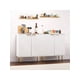 thumbnail image 4 of 29-pulgada almacenamiento gabinete con doors - adjustable estante, moderno kitchen buffet gabinete, sideboard, y coffee bar gabinete para kitchen, dining room, y hallway, 4 of 6