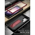 thumbnail image 5 of Poetic Revolution Case for Samsung Galaxy S23 Ultra 5G 6.8 inch, Heavy Duty Full Body Cover with Kickstand, Maroon Red, 5 of 5