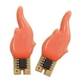 thumbnail image 2 of DOLITY Candelabra Lamps Creative Portable Gifts Decorative Small Flame Design Light Bul Pink, 2 of 9