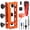With Door Lock and Latch Kit, variant on Door Hinge Jig,Door Hinge Template Kit for Router,Door Hinges Mortise Jig Fits 2.5" to 5" Length and Thicknesses, 1/4" Radius, 5/8" Radius & Square Corner Types (with Door Lock Kit)
