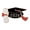 E, variant on Unisex Children's Matte Graduation Cap with Tassel 2026/2025 for Grad Caps, 2-12Y, Black