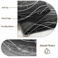 thumbnail image 6 of Black Gray Ombre Round Area Rug 3Ft Washable Small Circle Rugs for Kitchen Entryway, Modern Abstract Striped Polka Dots Non-Slip Carpet Floor Mats Indoor Outdoor Carpet Runner Aesthetic Home Decor, 6 of 8