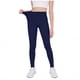 thumbnail image 1 of Pantalones de yoga de longitud completa para niños, de color sólido, con cintura elástica, con bolsillos y elásticos, de poliéster para adultos., 1 of 5