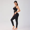thumbnail image 5 of SHAPECQB Leggings for Womens High Waist Workout Leggings Pockets Tummy Control Butt Lift Yoga Pants with No Front Seam Black XL, 5 of 9