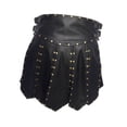 thumbnail image 4 of Falda de cosplay falda romana falda medieval utilitaria para uso en club Larp Halloween negro, 4 of 8