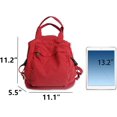 thumbnail image 4 of Mochila de lona pequeña para mujeres y niñas, bonita mochila estética Rojo -, 4 of 8