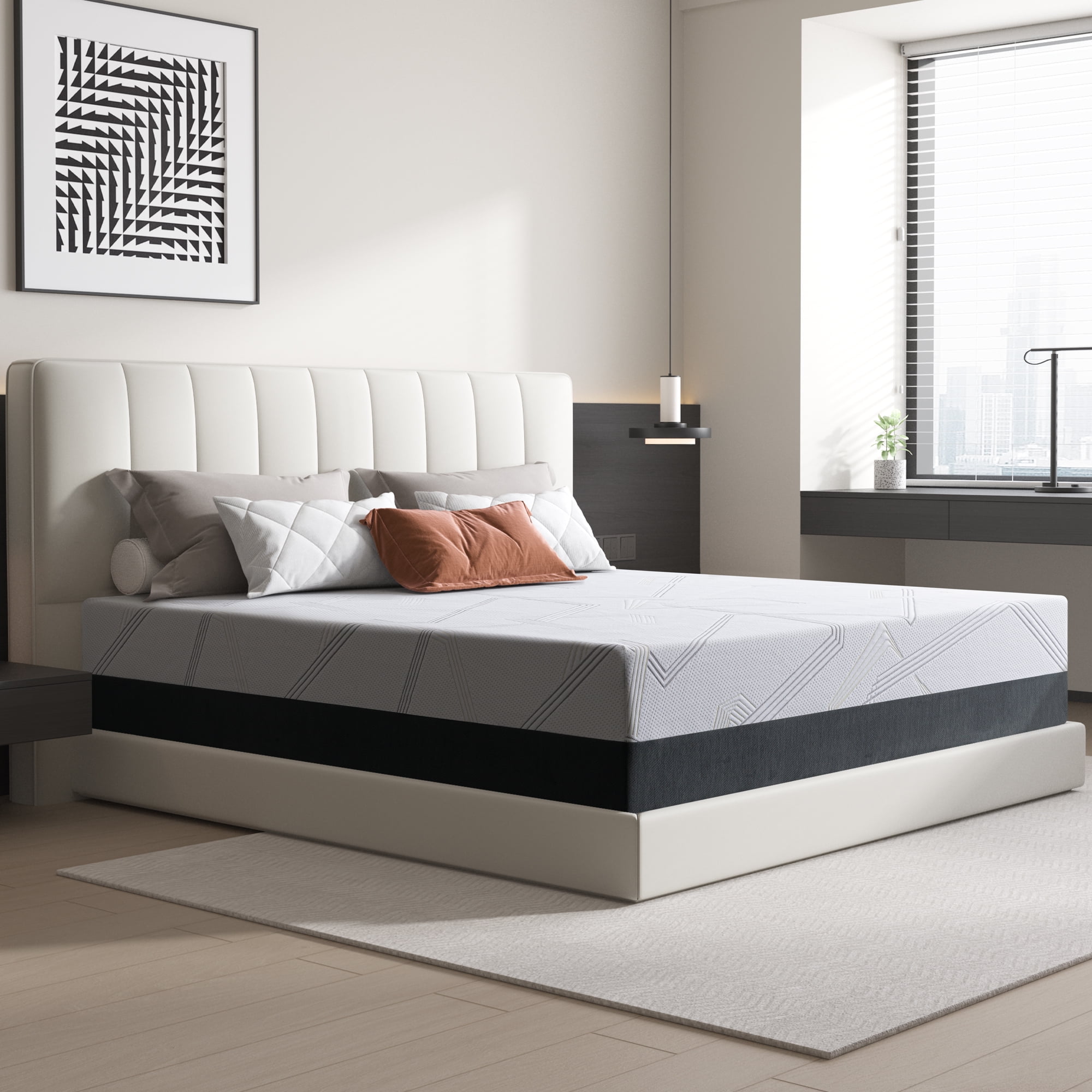 Full Size Mattress, ZETDIY 10" Medium Gel Memory Foam Mattress in a Box，Full Mattress