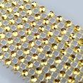 thumbnail image 2 of 50 servilleteros dorados con diamantes de imitación para boda, recepción, baby shower, decoración de fiesta, lazos brillantes para servilletas, marco de silla, mantel, cortina Sailing Electrónica, 2 of 6